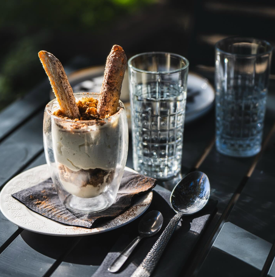 Dessert servi au Bistro La Pause